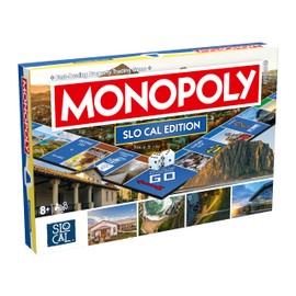 Monopoly Board Game SLO Cal Edition : 2-6 Players Family Board Games for Kids and Adults, Board Games for Kids 8 and up, for Kids and Adults, Ideal for Game Night