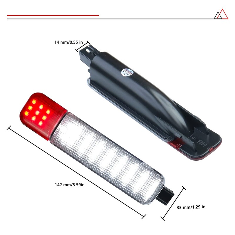 GZZTORES Led Doors Light Courtesy Lights Compatible with Chevy Silverado