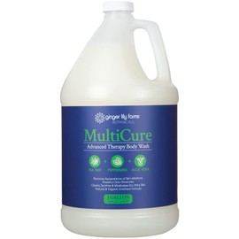 Ginger Lily Farms Botanicals MultiCure Advanced Therapy Body Wash with Tea Tree Oil, Peppermint and Aloe Vera, 100% Vegan & Cruelty-Free, 1 Gallon (128 fl oz) Refill