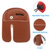 PATIKIL Archery Finger Tabs, Leather Archery Finger Guard Protective Gear,
