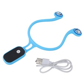 Intelligent Strapless Posture Corrector Vibration Reminder Removable Portable Trainer Blue