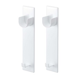 Yamazaki 4917 Magnetic Bathroom Drying Rod Holder, Set of 2, White, Approx. W 2.4 x D 1.4 x H 9.1 inches (6 x 3.5 x 23 cm), Mist Bathroom Dryer, Indoor Drying