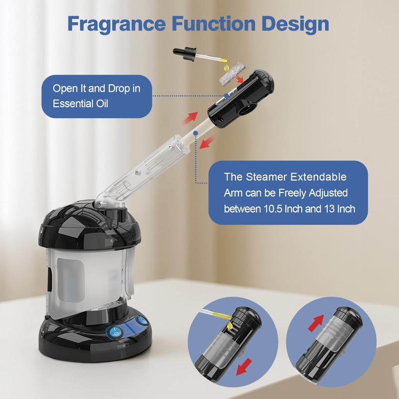 Hair Steamer Kingsteam 2 in 1 Ozone Facial Steamer, Design