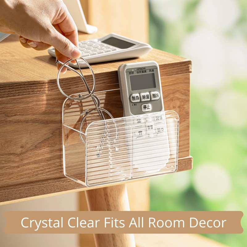 LINFIDITE Adhesive TV Remote Control Holder Wall Mount TV Remote