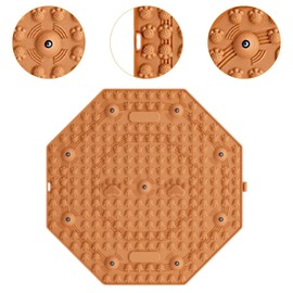 perfeclan Fußmassagegerät Matte Druckpunktkissen kompakte Anti -Schlupf -Fuß -Reflexzonenpads Akupressurmatte für Wohnzimmer Fitness im Haushalt, Orange