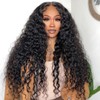 Wiggins Hair Loose Deep Wave Human Hair Wig 13x4 Transparent