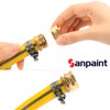 Sanpaint 4 Pack Garden Hose End Caps with Washers, Brass