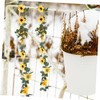 Ciieeo 2pcs Artificial Sunflower Vine Faux Flower Garland for Home