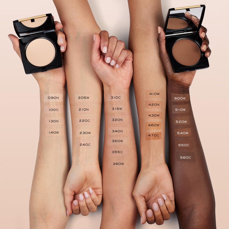 Lancôme Dual Finish Powder Foundation - Natural Finish, Sheer-to-Full Coverage,