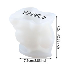 XIAOSHUI Turtle Candle Mold Honeycomb Resin Mold Turtle Silicone Candle Molds for Candle Making Candle Home Decorate Mold Aromatherapy Gypsum Candles Clay Craft