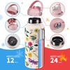 Goetland Insulated Water Bottle Flowers 1 Litre Stainless Steel Water