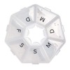 Lifemed Weekly Pill Box with 7 Compartments Weekly Dispenser 7.5