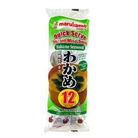 Quick Serve Instant Miso Soup Paste (8 Single Servings) - Total Wt. 5.36 Oz. (Wakame Seaweed)