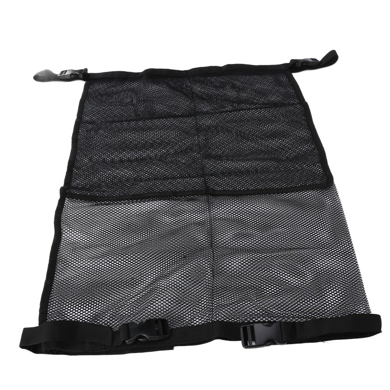 Large Capacity Seat Back Storage Bag with Fixed Buckle Mesh