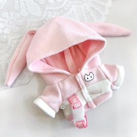 Animal Hoodie, For 3.9 inches (10 cm), Pink (Rabbit) Sewing Clothes, Kigurumi, Accessories, Geek Search, Doll, Mascot, Kpopdoll Costume
