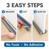 3 Pack EVA Foam Door Draft Stopper Bottom Seal Strip