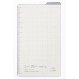 Iroha Publishing LSLX-01 Underlayment, A6 Modified, Dot Squared, Gray for SUNNY LIGHT NOTEBOOK, Plain, Made in Japan