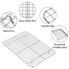 Baking Sheet with Rack Set [2 Pans + 2 Racks],