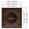 ECOPRO VENT Plastic 4" Brown Dryer Vent Cover with Flange