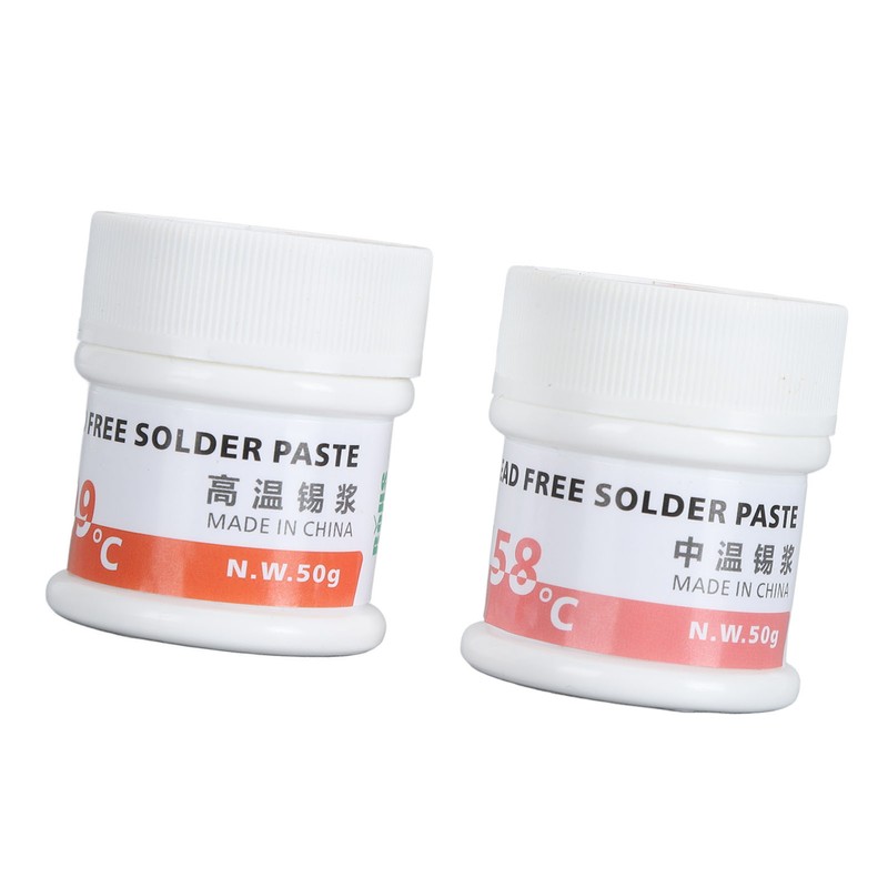 2Pcs Welding Solder Paste 25 to 45μm 158℃ 199℃ Soldering