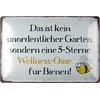 mrdeco Metal Sign 20 x 30 cm Curved No Garden