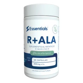 Essentials R-ala Acido Alfa Lipoico 60 Caps Sabor Sin sabor
