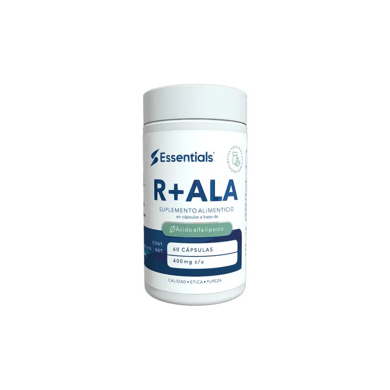 Essentials R-ala Acido Alfa Lipoico 60 Caps Sabor Sin sabor