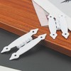Waziaqoc 2Pcs H Cabinet Hinge, White Offset Hinge Hammercraft Flush
