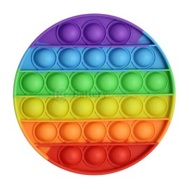 Fenzer 5-Pack Fenzer Rainbow Pop Fidget Toys, Its Poppers Bubble with Pop Sound Sensory