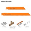 Evolution Power Tools RAGE8 Twin Pack Recip Saw Blades (Thin