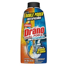 Drano Destapacaños, Espuma, Olor Neutro, Dual Force Foamer, 500 ml