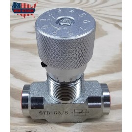 3/8" Hydraulic Flow Control Valve - STB-G3/8 - USA STOCK