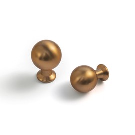 Yanxia Set of 12 -Sleek Brushed Bronzed Cabinet Knobs - Modern and Minimalist Hardware for Stylish Home Enhancement