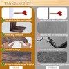 CODOHI Dart Board Wall Protector Felt Wood Grain Foldable Dart