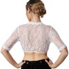 dressforfun 900595 Elegant Dirndl Blouse, Sleeves Made of Lace with