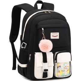 SHADOW VISION School Backpacks for Girls Backpack Cute Backpack Teen Girl Bookbag School Bag Backpack for Girls School Teens (Black)