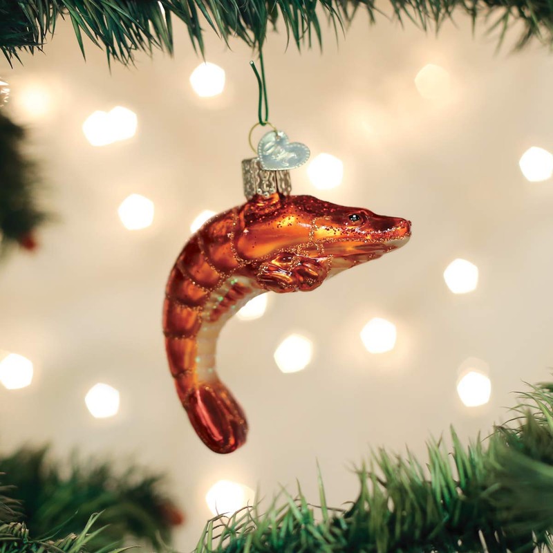 Old World Christmas Shrimp Ornament, Multi