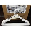 Lot 100 Mainstays Plastic Tubular Slotted White Adult Clothing Clothes