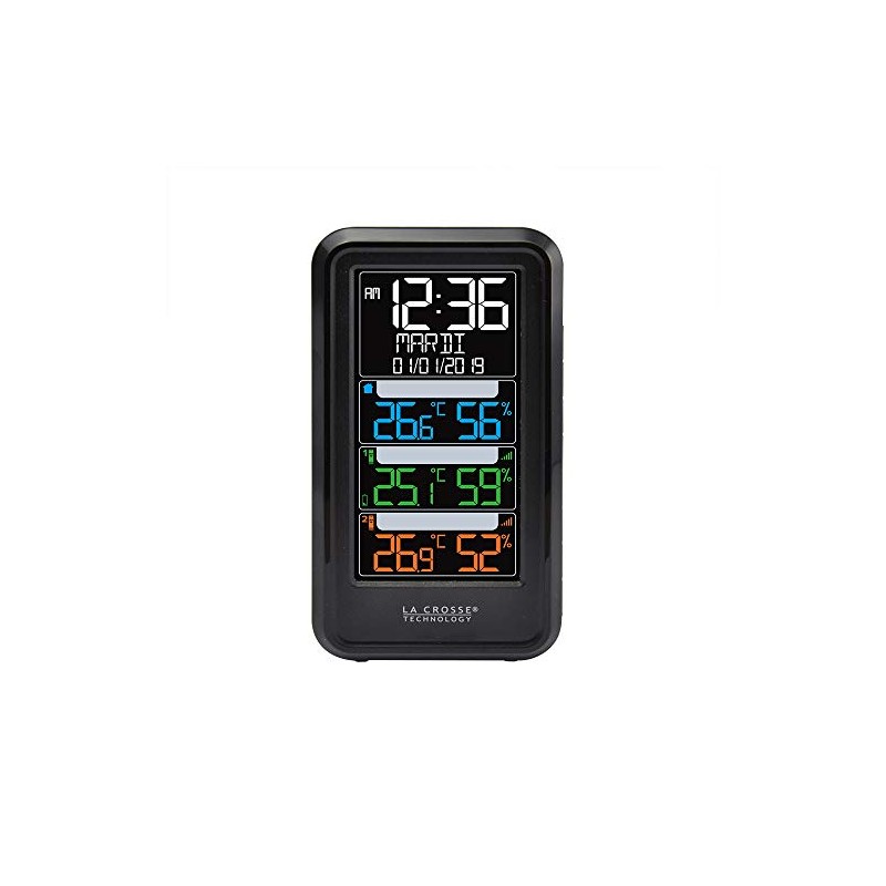 La Crosse Technology - WS6813 Temperature Station with 2 Thermo/Hygro