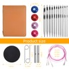 AIYUNDI Tunisian Crochet Hooks Set with Cable, 6-Inch Aluminum Interchangeable