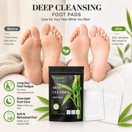 Foot Care Patches for Men & Women – Bamboo Charcoal & Wormwood Foot Stickers for Nighttime Care