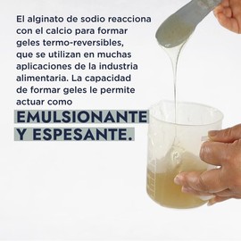 Hebbe - Alginato de Sodio, Gelificante y Espesante Natural para Cosméticos, 250 g