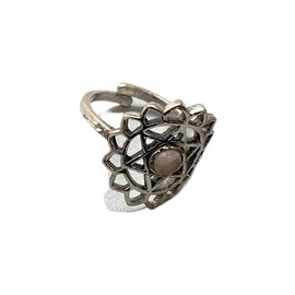 VIE Anahata Crystal Ring, Rose Quartz