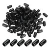 PATIKIL 120pcs 6mm Vinyl Rubber End Caps Flexible Bolt Screw