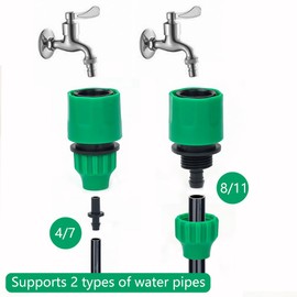 PAORHS Gartenschlauch Einwegadapter Armaturenanschluss für die Bewässerung Packung mit 6 Stück