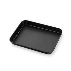 P&P CHEF 9 Inch Baking Cookie Sheet Pan, Carbon Steel Oven Tray, Non Stick Bakeware for Cooking Baking Bread Meat Vegetables, Sturdy & Healthy, Easy Clean, 1Pc