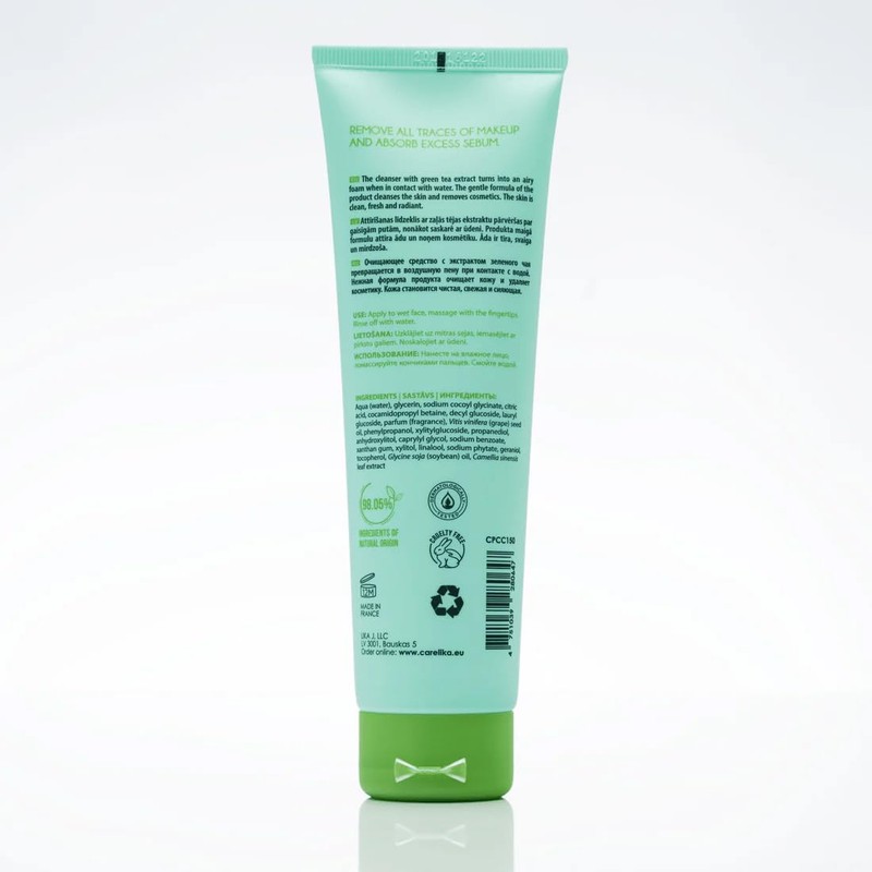 CARELIKA Green Tea Cleansing Cream – Moisturizing Deep Cleansing Face