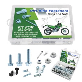 REARACE 220PCS Fastens Bodywork Plastics Fairing Bolts Kit Fit for KMX125 KMX200 KLX110 KLX125 KLX140L KLX140RL KLX150 KLX230 KLX250 KLX300 KLX650 KLX300R KLX400R KLX450R KLX250S