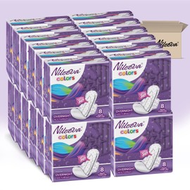 Nileeva Individually Wrapped Super Maxi Sanitary Napkins Feminine Care (8 Count (Pack of 24))