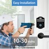 UMIKSMART Smart Door Lock with Fingerprint & Keypad, Keyless Entry